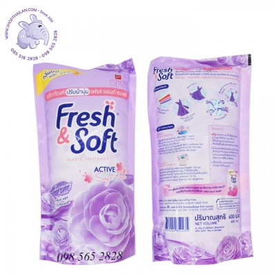 Nước xả Fresh & Soft 600ml Thái Lan - Charming Kiss